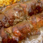 Brochettes de foie à la moutarde