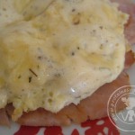 Omelette baveuse au bacon et son jambon
