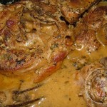 Osso bucco à la moutarde tomate sechée et basilic