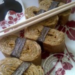 Tamagoyaki et des nigri sushis à l’omelette japonaise