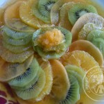 Carpaccio de fruits d’hiver dans son jus de Noël