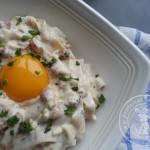 Tagliatelles à la carbonara hyperprotéinées