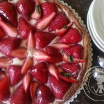 Tarte aux fraises au basilic