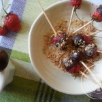 Fondue au chocolat aux fraises