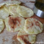 Chips maison…au micro-onde! {sans ustensile}