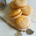 Macarons à la mangue safranée {sirop de safran}