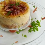 Cheesecake salé {au coulommier et jambon Serrano}