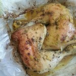 Poulet au thym et au citron {sac de cuisson, assaisonnement maison, sans gluten, sans lactose}