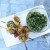 Noix de St jacques grillé au pesto de croûtons d’ail {sans lactose}