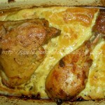 Tajine aux cuisses de poulet et oeuf au four