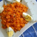 Omek houria: salade épicée de carottes écrasées