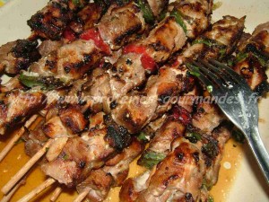 brochettes de dindes