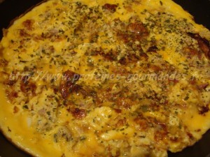 omelette au thon