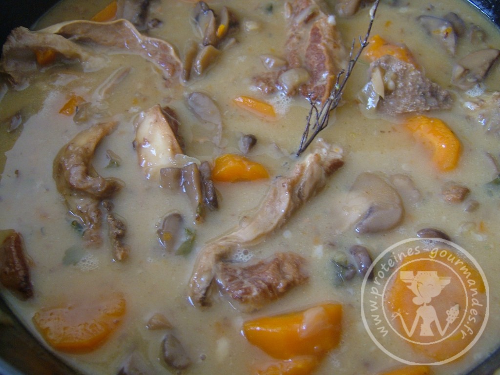 » Blanquette de veau allégée (cuisson lente) Protéines-Gourmandes