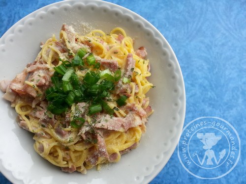 Pâtes sans gluten à la vraie sauce carbonara - Recettes de cuisine